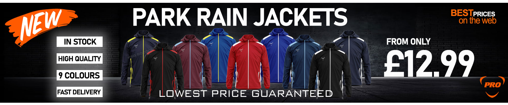 Football team cheap rain jackets